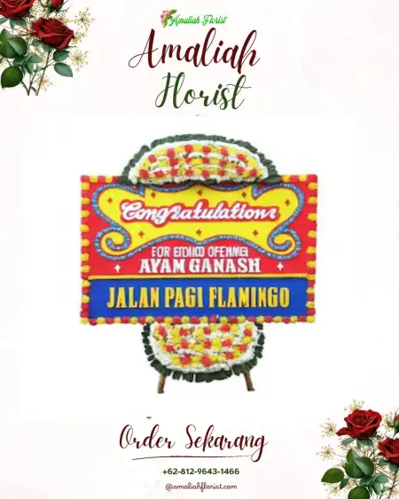 Sewa Papan Bunga Resepsi Pernikahan Bekasi